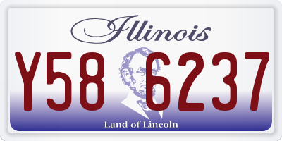 IL license plate Y586237