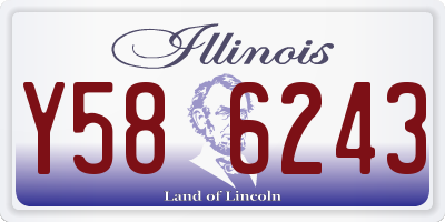IL license plate Y586243