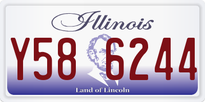 IL license plate Y586244
