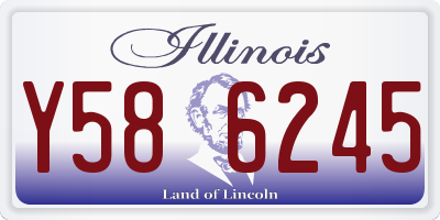 IL license plate Y586245