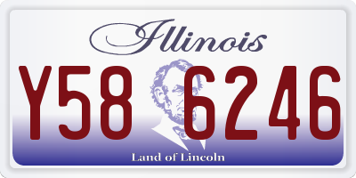IL license plate Y586246