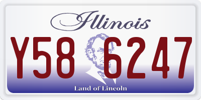 IL license plate Y586247