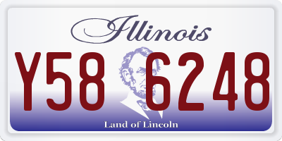 IL license plate Y586248