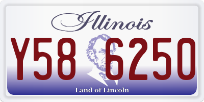 IL license plate Y586250