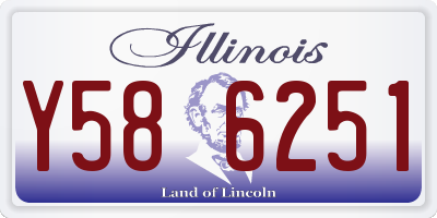 IL license plate Y586251
