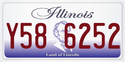 IL license plate Y586252