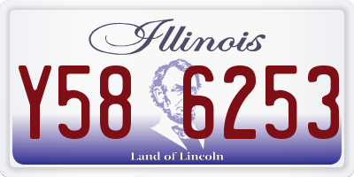 IL license plate Y586253