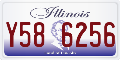 IL license plate Y586256