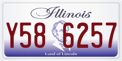 IL license plate Y586257