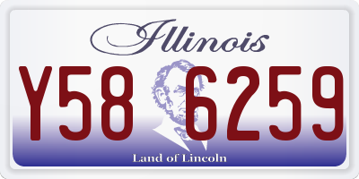 IL license plate Y586259