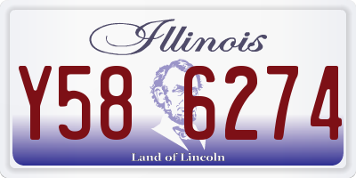 IL license plate Y586274