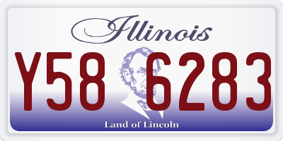 IL license plate Y586283