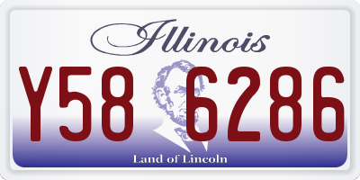 IL license plate Y586286