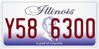 IL license plate Y586300