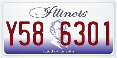 IL license plate Y586301