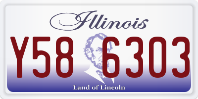IL license plate Y586303