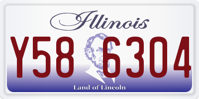 IL license plate Y586304