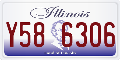IL license plate Y586306