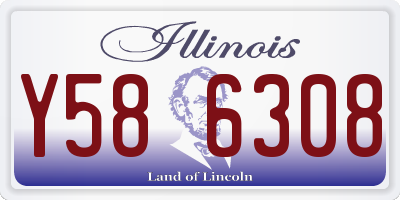 IL license plate Y586308