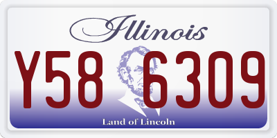 IL license plate Y586309