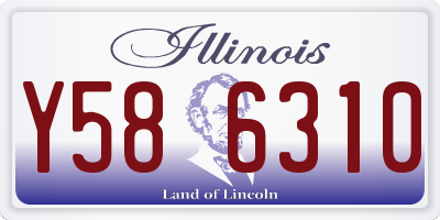IL license plate Y586310
