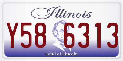 IL license plate Y586313