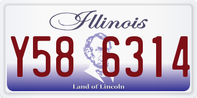 IL license plate Y586314