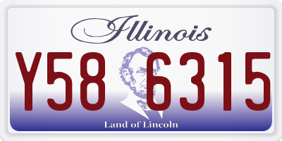 IL license plate Y586315