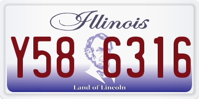 IL license plate Y586316
