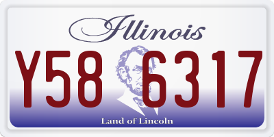 IL license plate Y586317