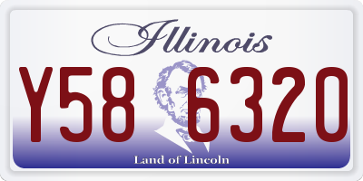 IL license plate Y586320