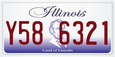 IL license plate Y586321