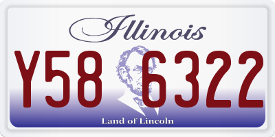 IL license plate Y586322