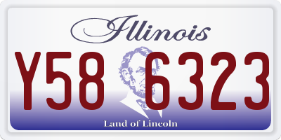 IL license plate Y586323