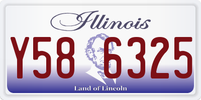 IL license plate Y586325