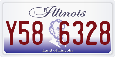 IL license plate Y586328