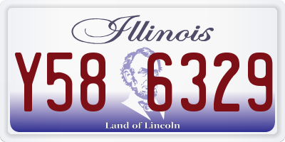 IL license plate Y586329
