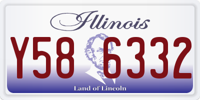 IL license plate Y586332