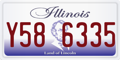 IL license plate Y586335