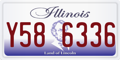 IL license plate Y586336