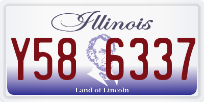 IL license plate Y586337