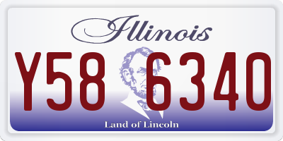 IL license plate Y586340
