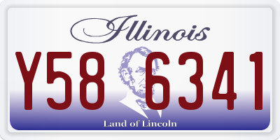 IL license plate Y586341
