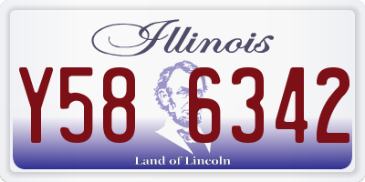 IL license plate Y586342