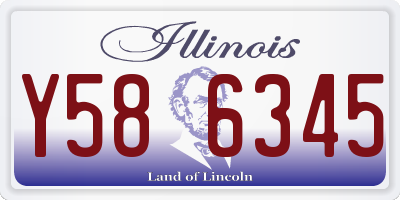 IL license plate Y586345