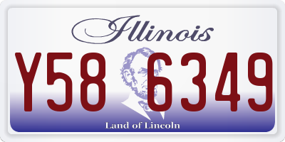 IL license plate Y586349