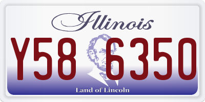 IL license plate Y586350