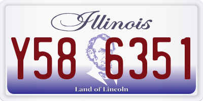IL license plate Y586351