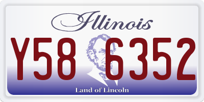 IL license plate Y586352
