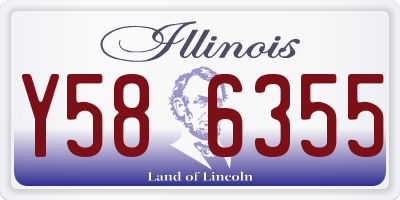 IL license plate Y586355